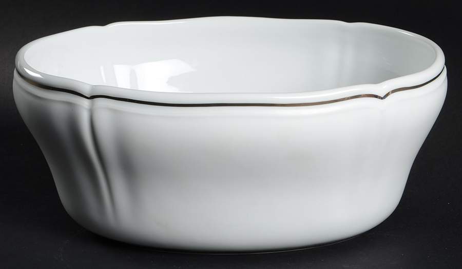 Pure White 10" Oval Serving Salad Bowl by Ginori 1735-1