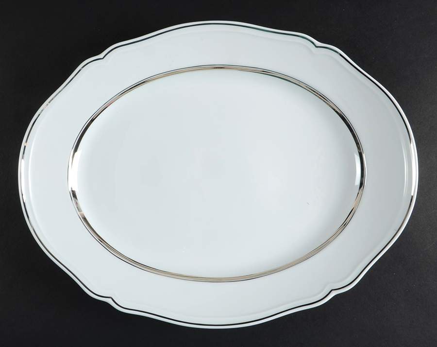 Pure White 13" Oval Serving Platter by Ginori 1735-1