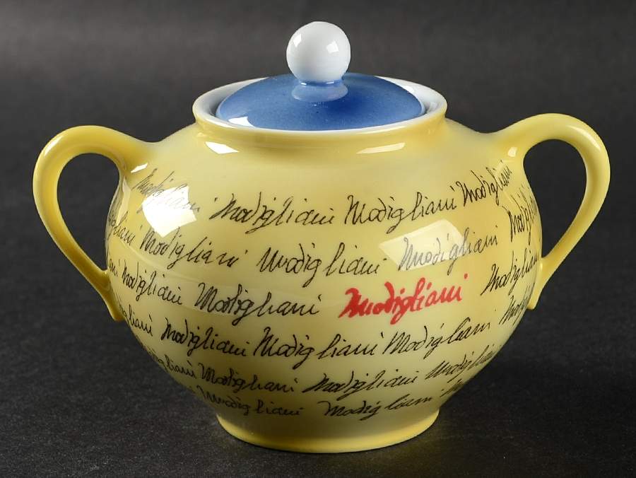 Jeanne Sugar Bowl & Lid by Ginori 1735-1