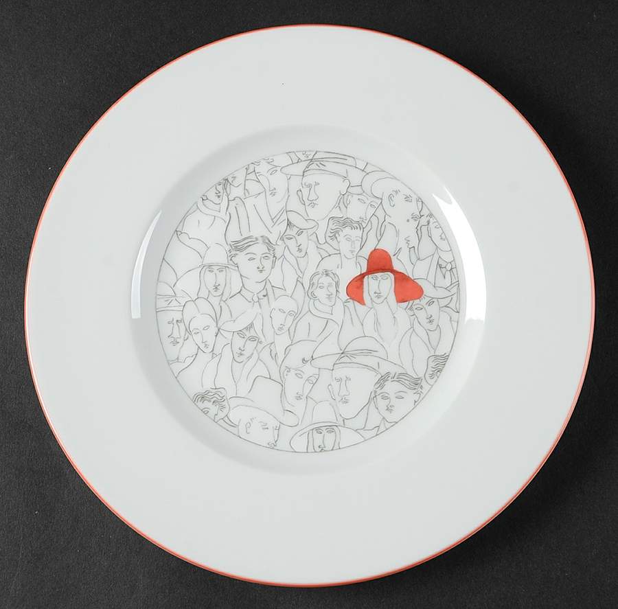 Gente Di Montparnasse Salad Plate by Ginori 1735-1
