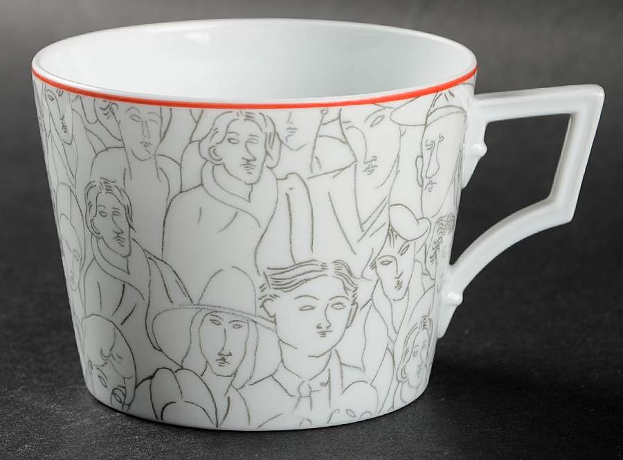 Gente Di Montparnasse Flat Cup by Ginori 1735-1