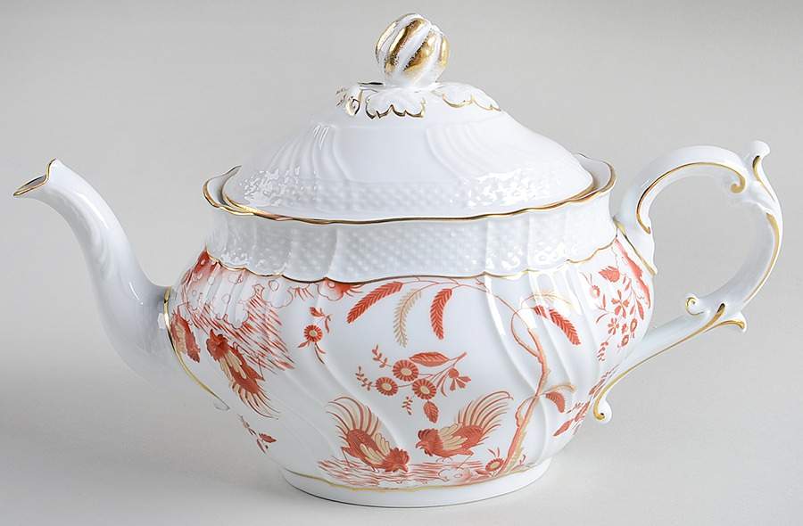 Rouge Di Doccia Teapot & Lid by Ginori 1735-1