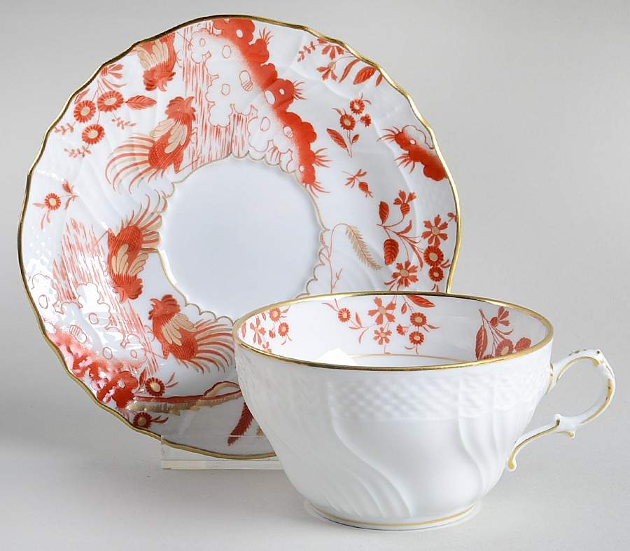 Rouge Di Doccia Flat Cup & Saucer Set by Ginori 1735-1