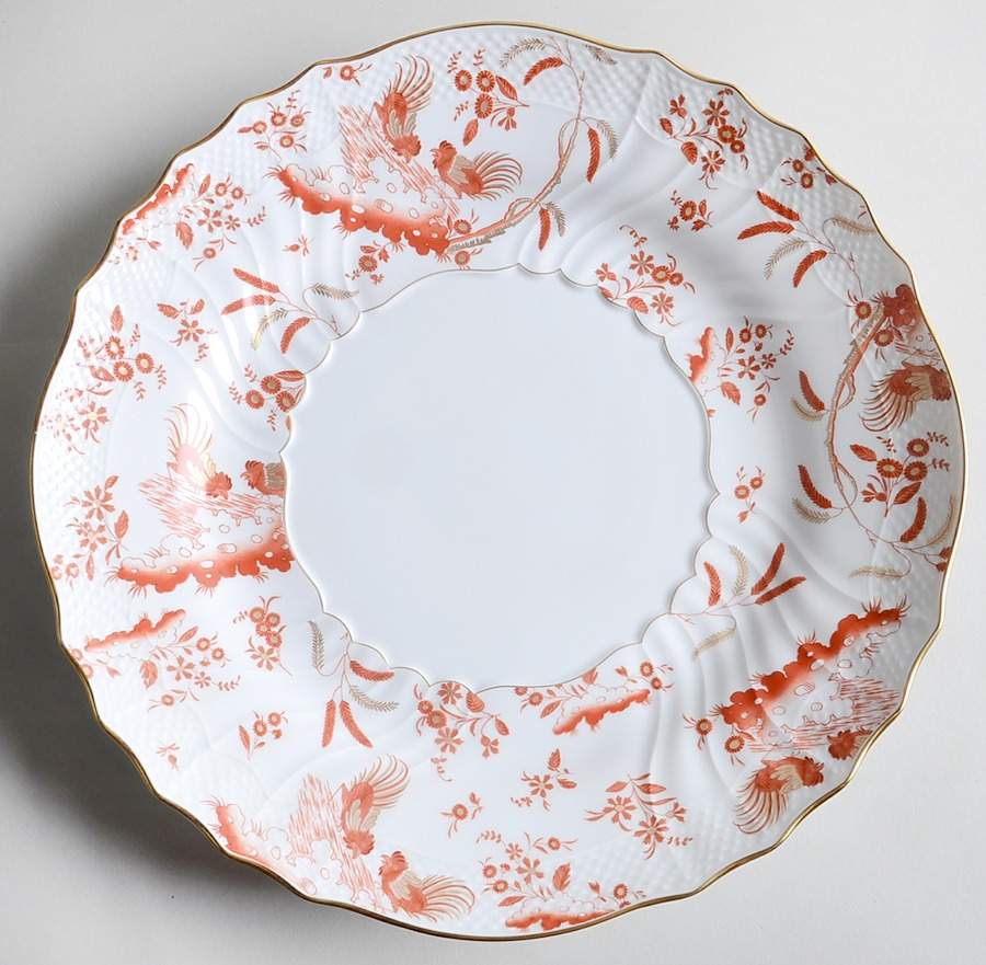 Rouge Di Doccia 13" Chop Plate (Round Platter) by Ginori 1735-1
