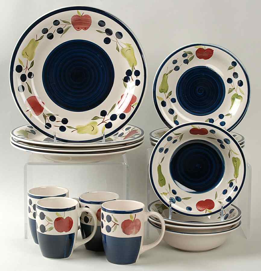 Granada Fruits 16 Piece Set by Gibson Designs-1