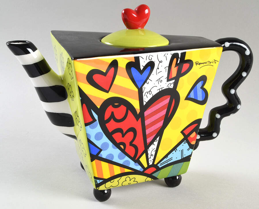 Britto Figural Teapot & Lid by Giftcraft Ltd-1