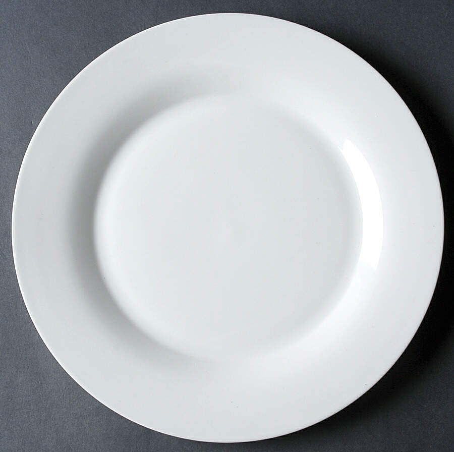 Regal White Dinner Plate by Gibson Designs-1