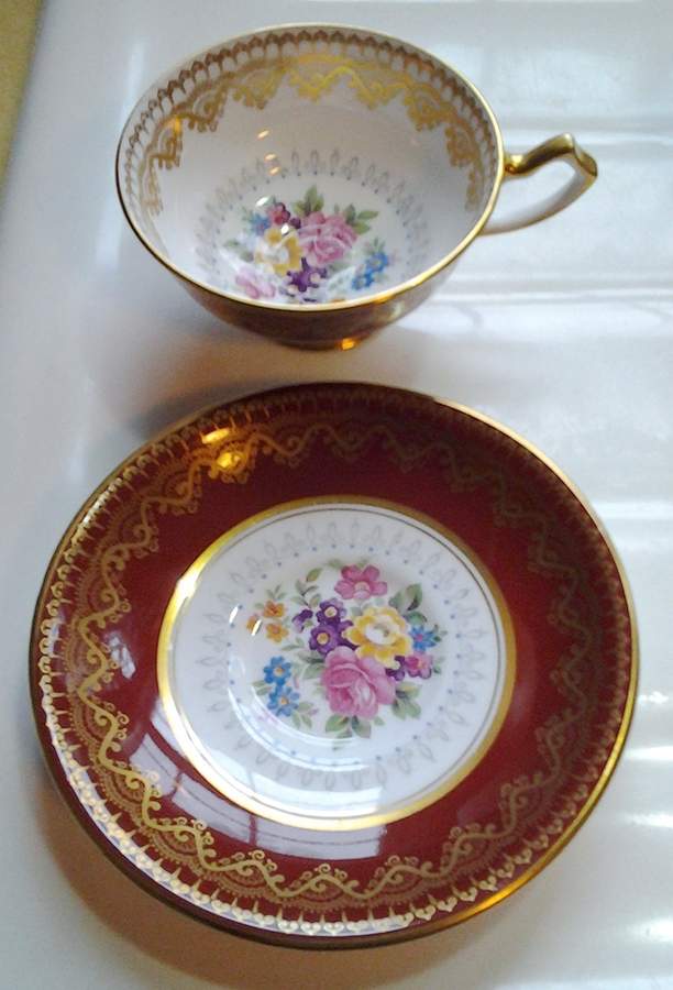6112 Footed Cup & Saucer Set by Gladstone-1