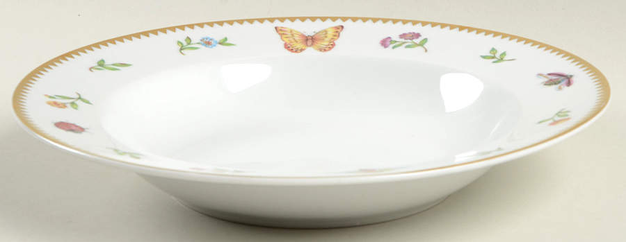 Morning Glory Rim Soup Bowl by Godinger-1