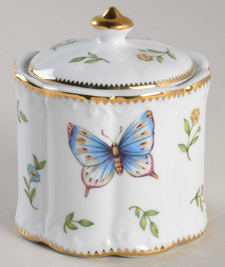 Morning Glory Sugar Bowl & Lid by Godinger-1