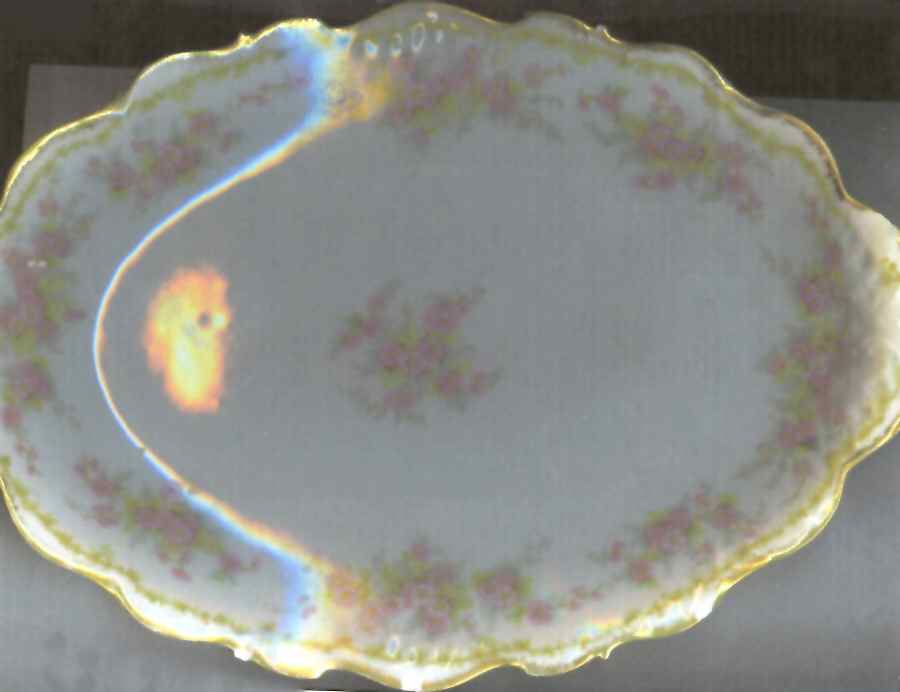 GUE716 11" Oval Serving Platter by WM Guerin-1