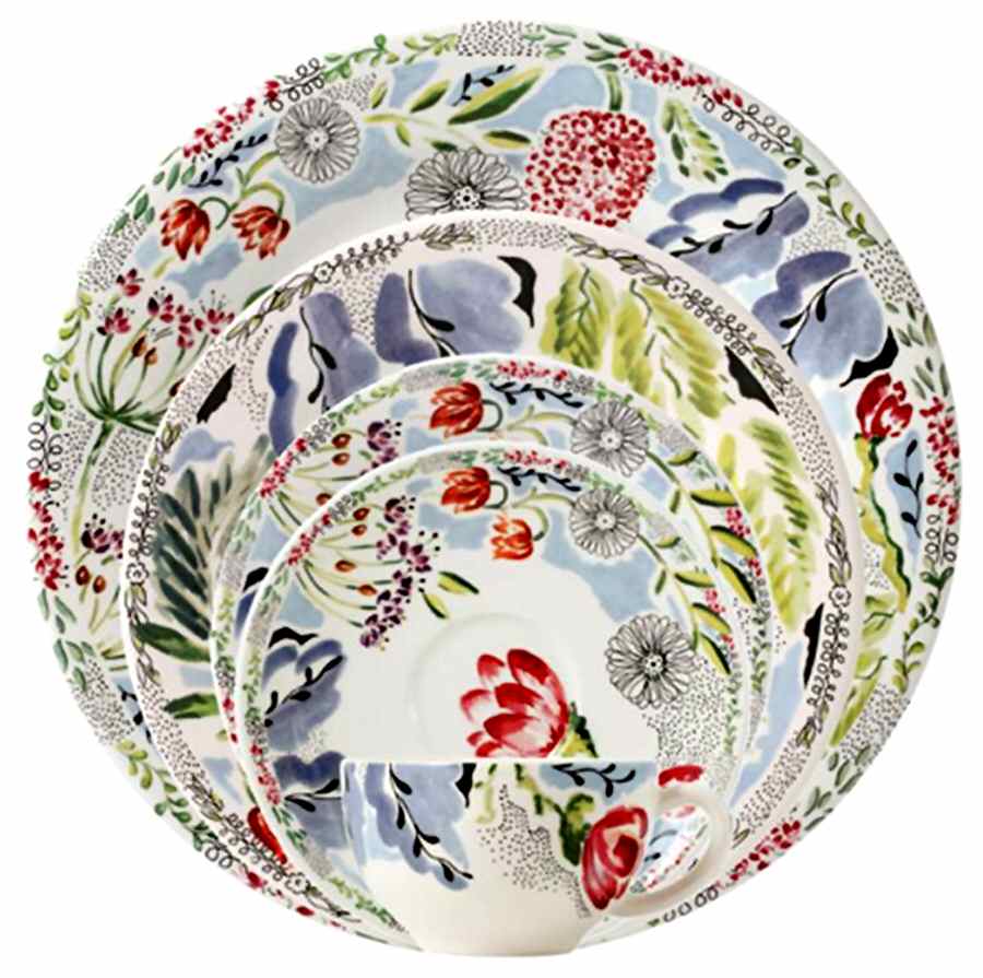 Flora Dinner Plate by Faiencerie De Gien-1
