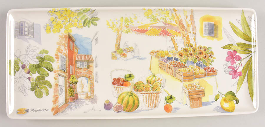 Provence Large Sandwich Tray by Faiencerie De Gien-1