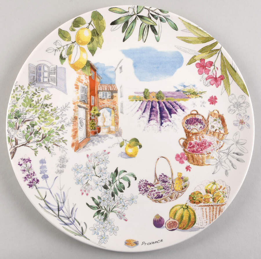 Provence Cake Plate by Faiencerie De Gien-1