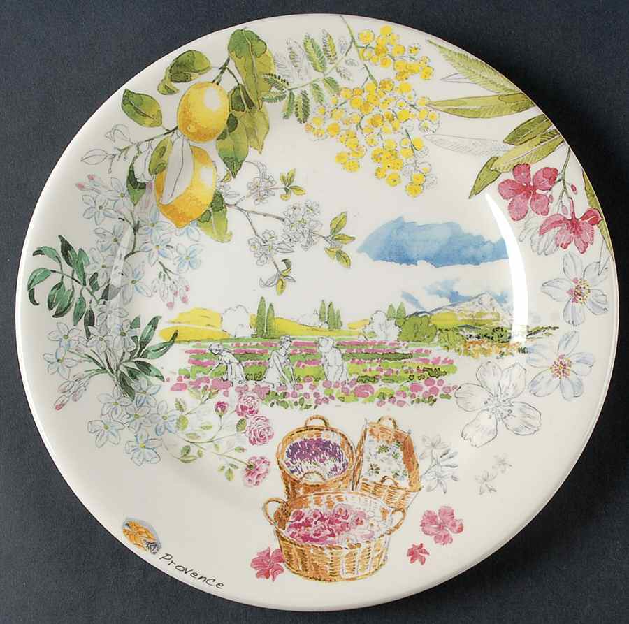 Provence Salad/Dessert Plate by Faiencerie De Gien-1