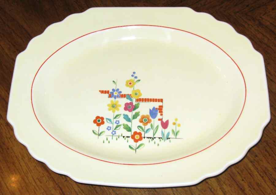GEO554 12" Oval Serving Platter by WS George-1