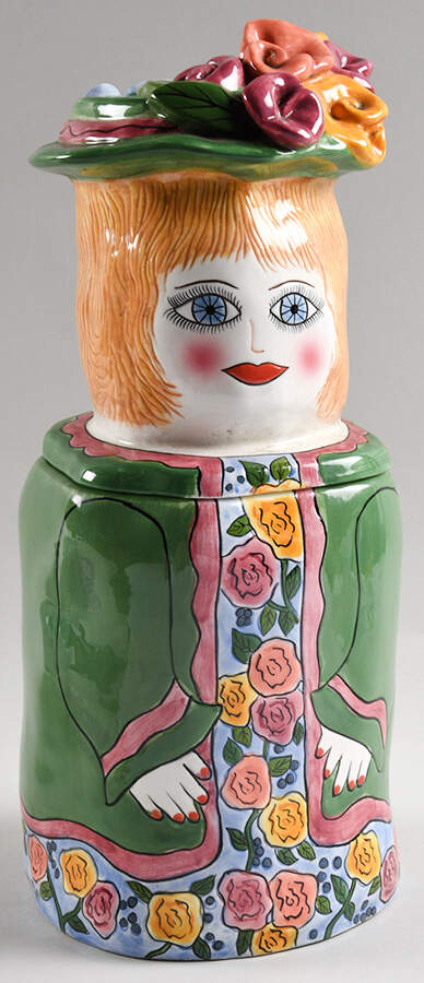 Lady Little Lady Large Canister & Lid by Ganz-1
