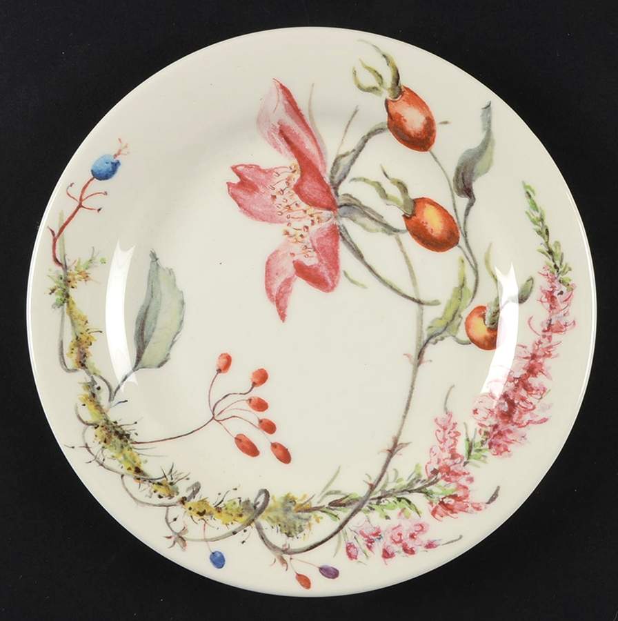 Bouquet Floral Canape Plate by Faiencerie De Gien-1