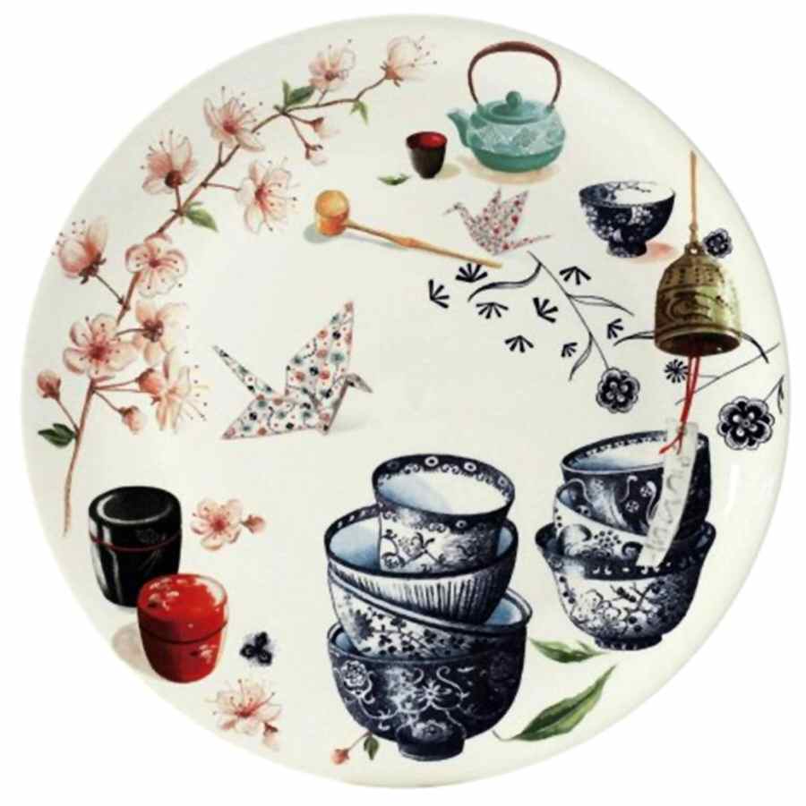 Teatime Cake Plate by Faiencerie De Gien-1