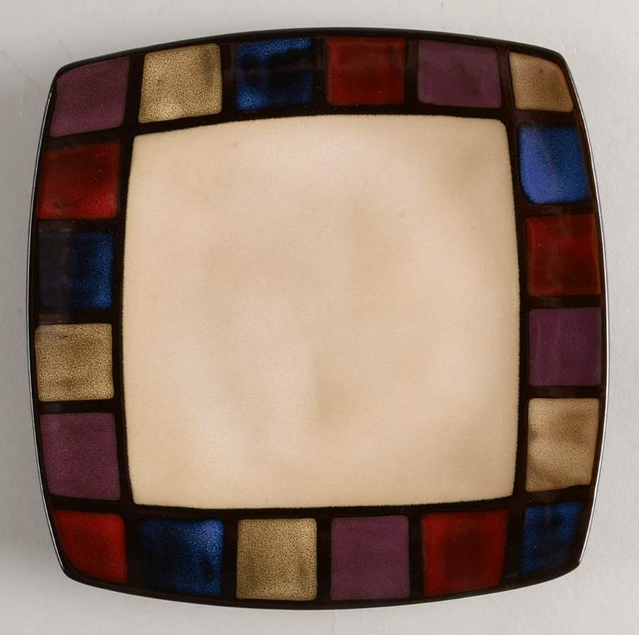 Soho Mosaic Salad Plate by Gibson Designs-1