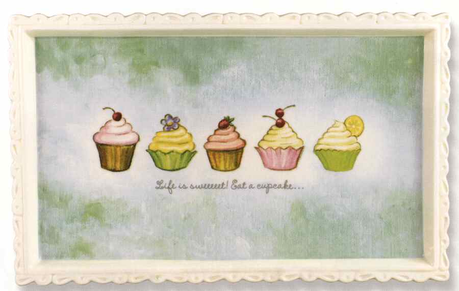 Just Desserts Rectangular Tray 11" by Grasslands Road-1