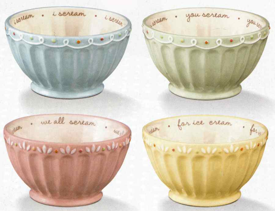 Just Desserts Individual Ice Cream/Dip Bowl by Grasslands Road-1