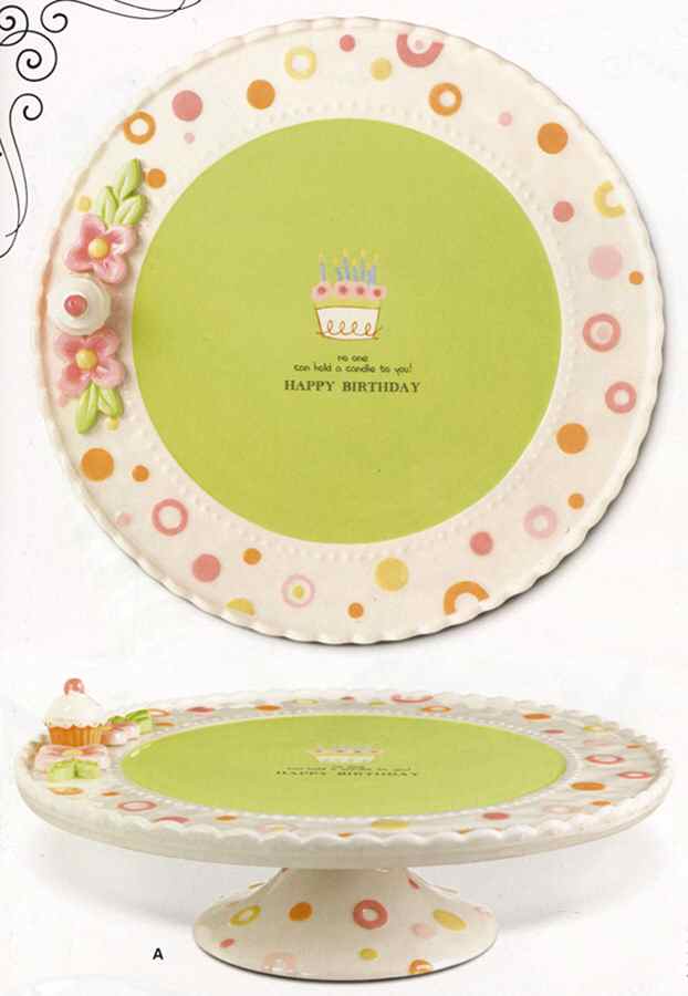 Sweet Soiree 12" Diameter Pedestal Cake Stand by Grasslands Road-1