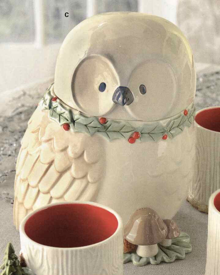 Winter Wilderness Figural Cookie Jar & Lid by Grasslands Road-1