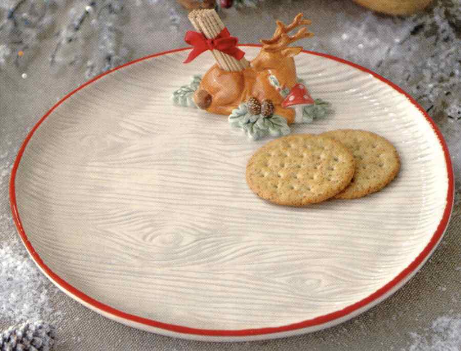 Winter Wilderness Figural Appetizer Plate by Grasslands Road-1