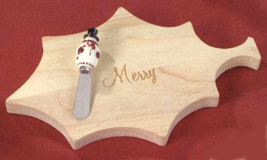 Winter Setting Cheese & Cracker Board with Spreader by Grasslands Road-1