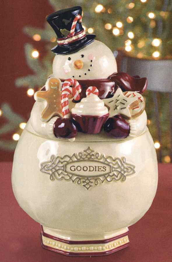 Winter Setting Figural Cookie Jar & Lid by Grasslands Road-1
