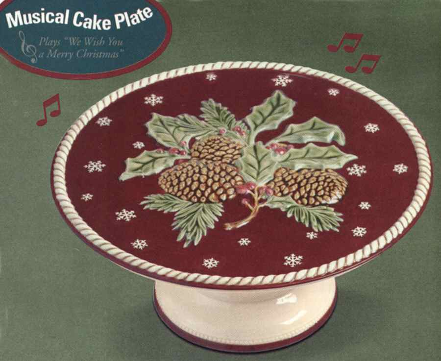 Winter Setting 8" Diameter Pedestal Cake Stand by Grasslands Road-1