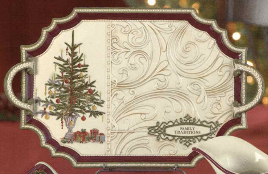 Winter Setting 16" Handled Tray by Grasslands Road-1