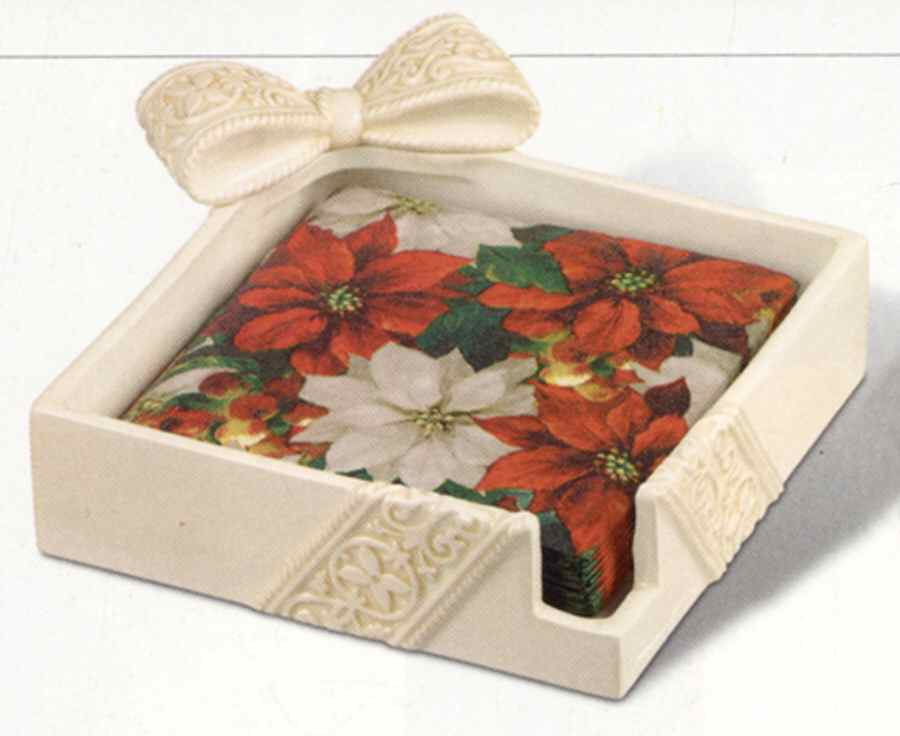 Winterbloom Napkin Holder Sculptured by Grasslands Road-1