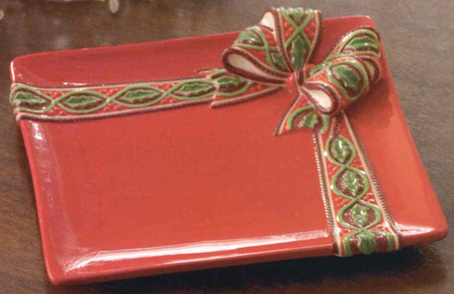 Winterbloom Square Salad Plate by Grasslands Road-1