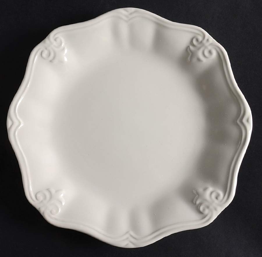 Fleur Cream Salad Plate by Gibson Designs-1