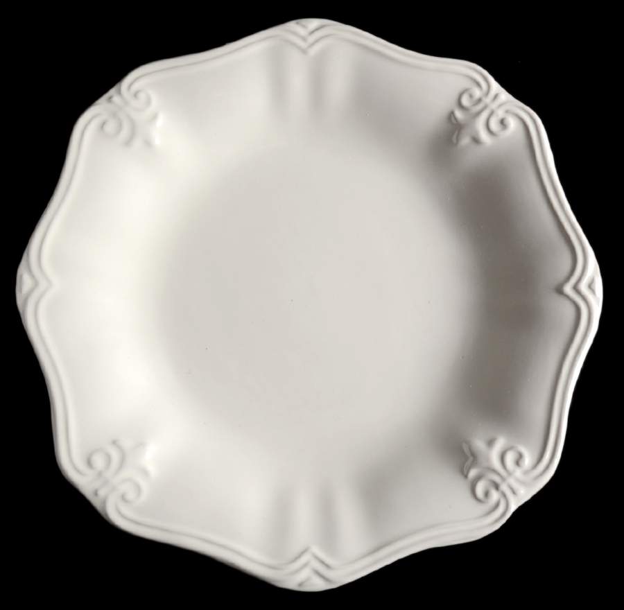 Fleur Cream Dinner Plate by Gibson Designs-1