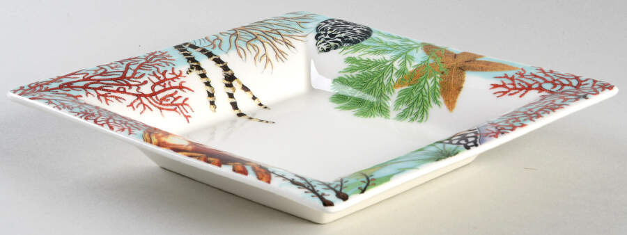 Ocean Candy Dish-Square 6" by Faiencerie De Gien-1