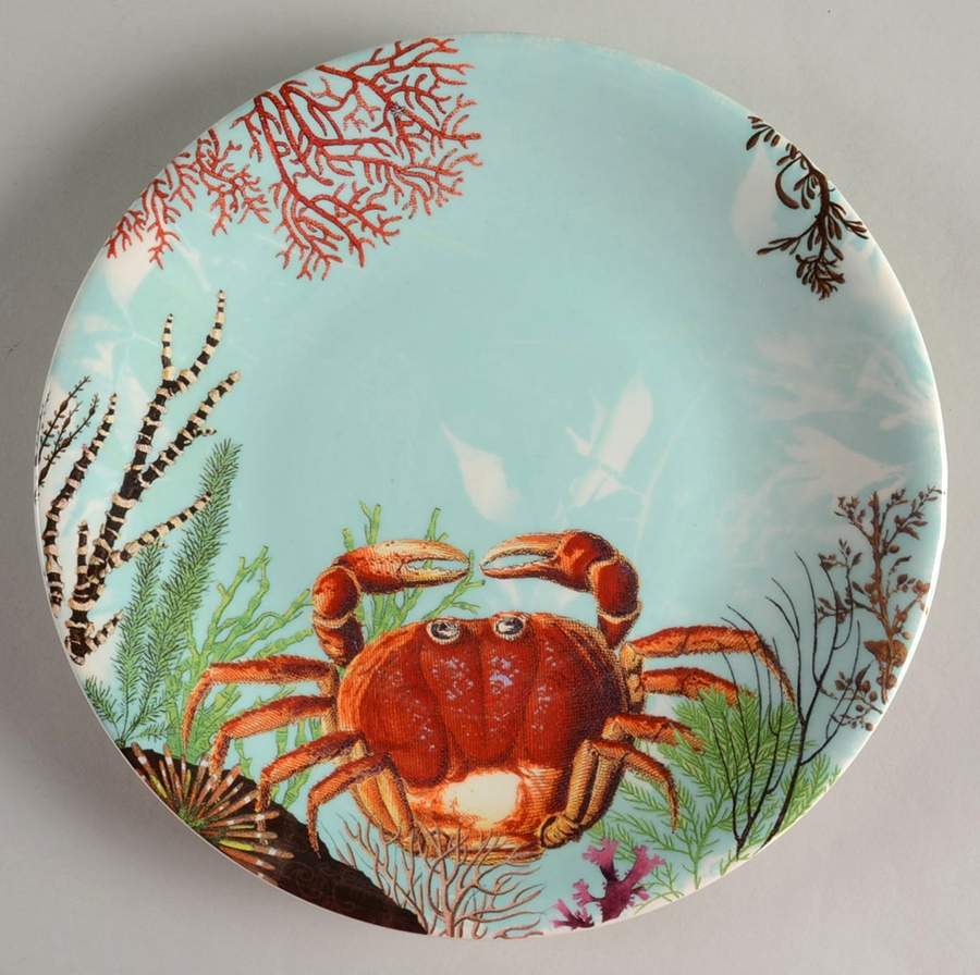 Ocean Salad Plate by Faiencerie De Gien-1