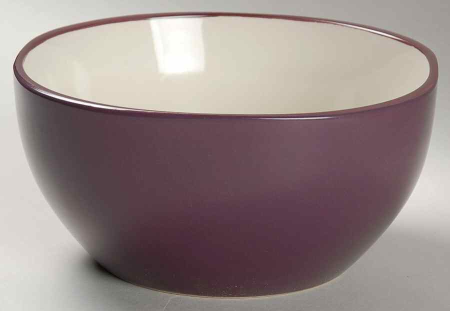 Soho Lounge Two Tone Purple Soup/Cereal Bowl by Gibson Designs-1
