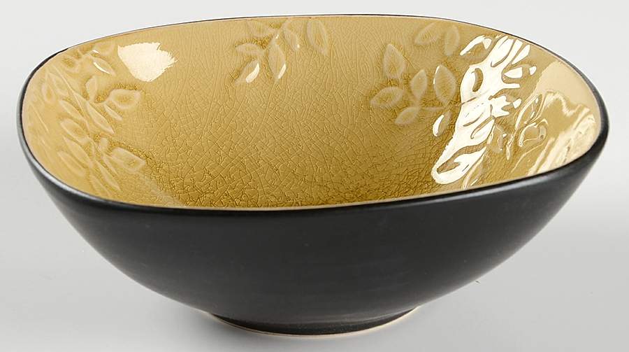 Casa Granada Amber Square Soup/Cereal Bowl by Gibson Designs-1