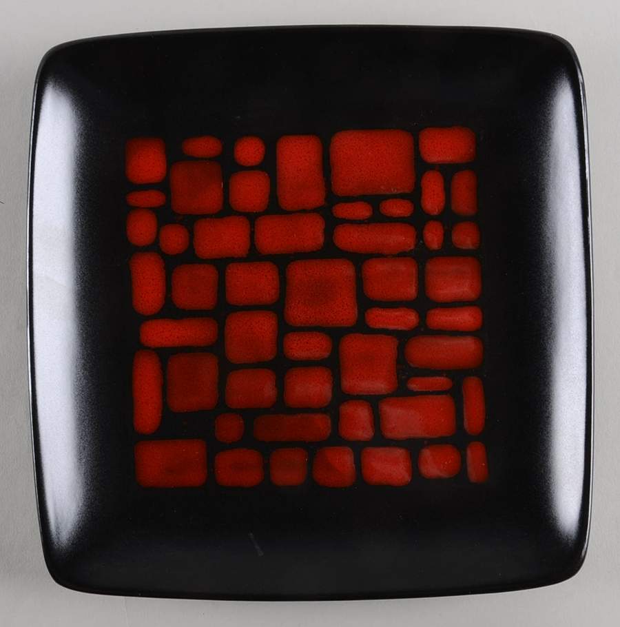 Cabazon Red Salad Plate by Gibson Designs-1