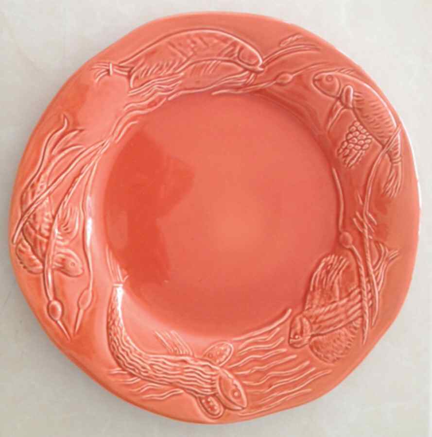 Neptune Dinner Plate by Faiencerie De Gien-1