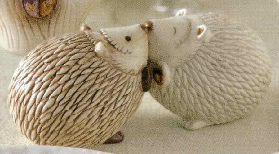Crimson Hollow Figural Salt and Pepper by Grasslands Road-1