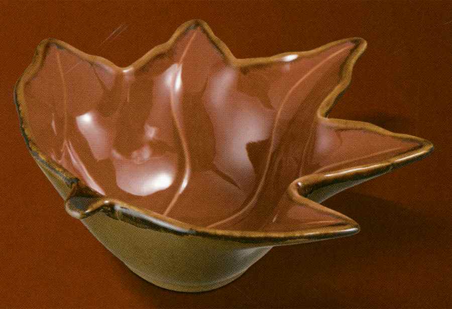 Home Again 8" Leaf Dish by Grasslands Road-1