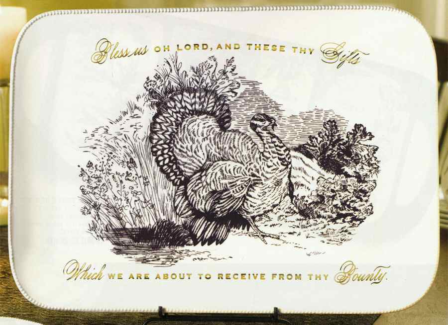Gift of Thanks 17" Oval Serving Platter by Grasslands Road-1