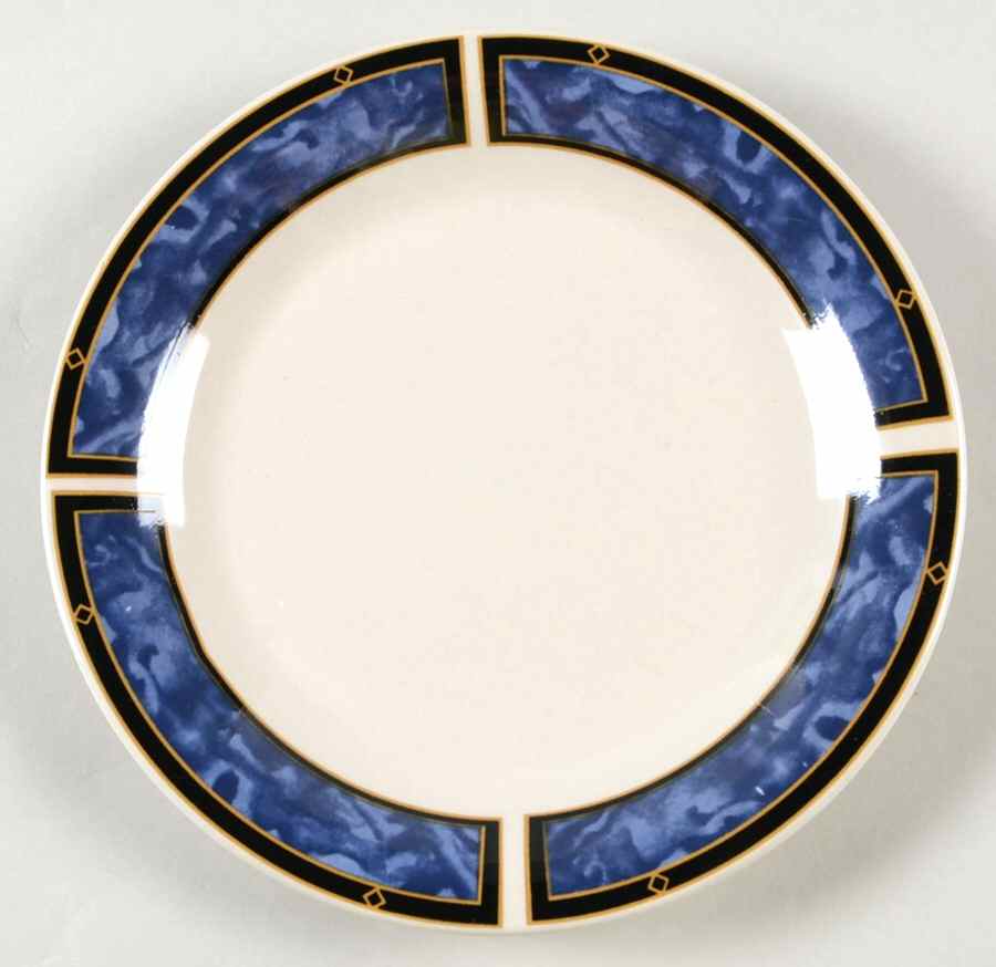Royal Duchess Blue (Stoneware) Salad Plate by Gibson Designs-1
