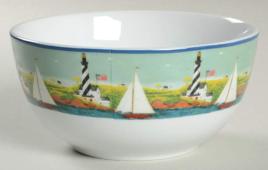 Coastal Breeze Soup/Cereal Bowl by Gibson Designs-1