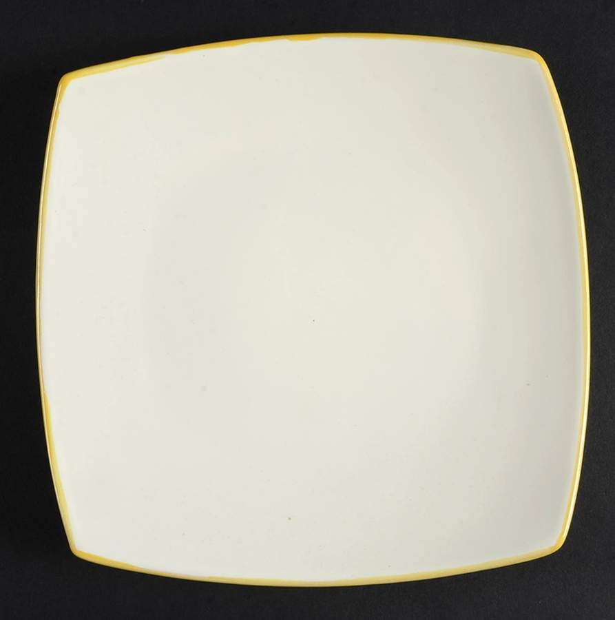 Soho Lounge Two Tone Yellow Salad Plate by Gibson Designs-1