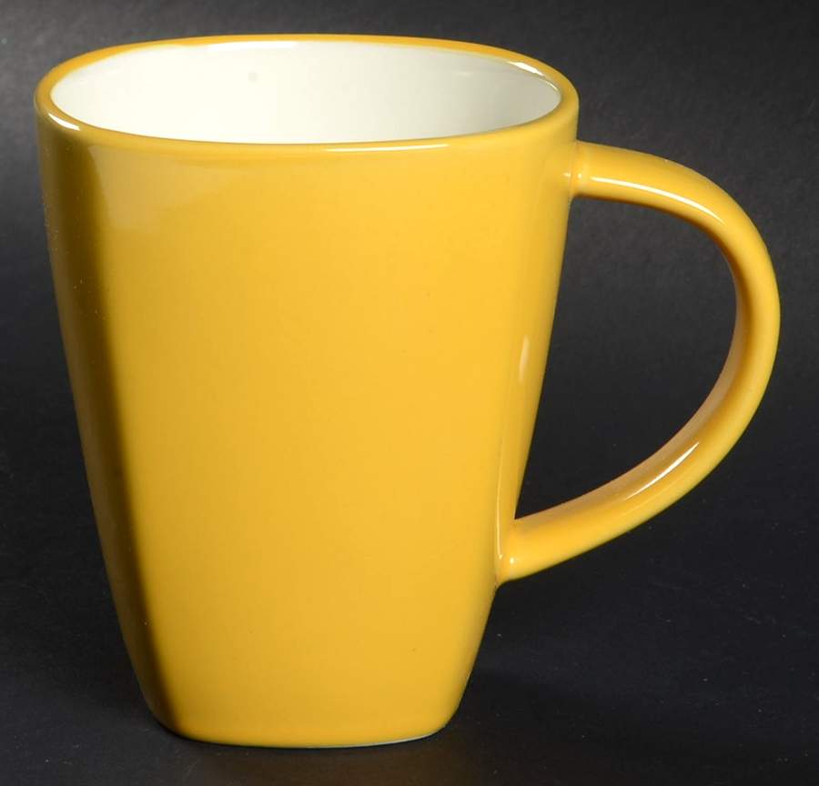 Soho Lounge Two Tone Yellow Mug by Gibson Designs-1
